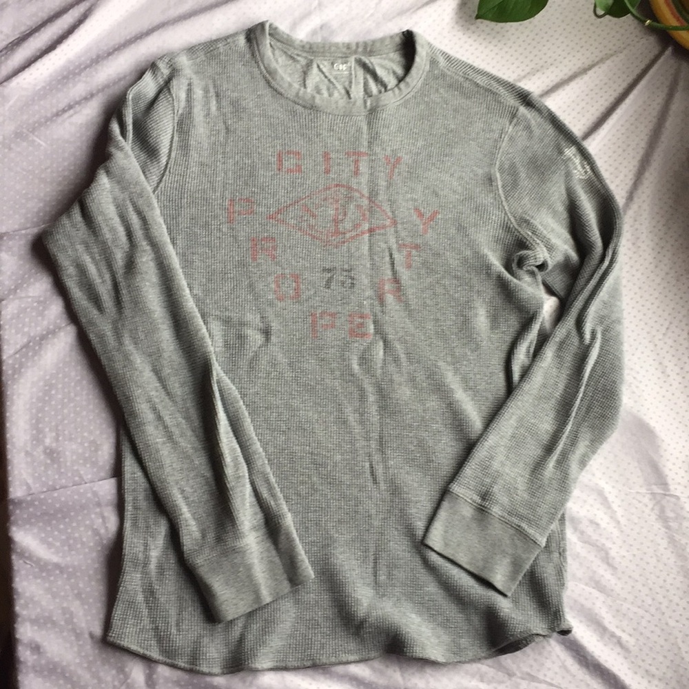 Gap Gray Thermal Sweater